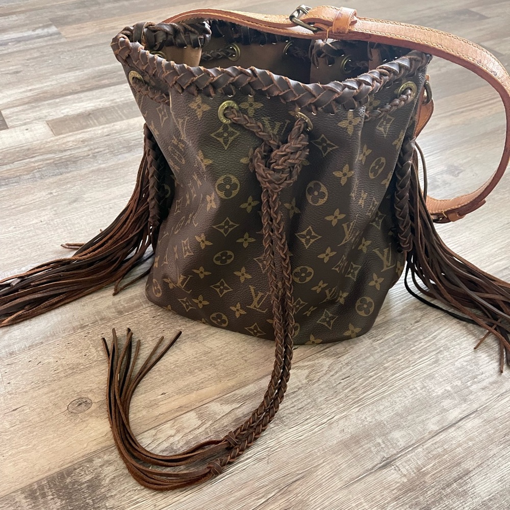 Tasseled Louis Vuitton Bucket Bag